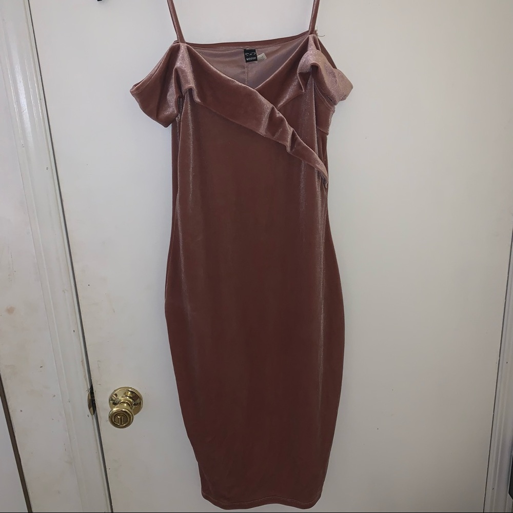 Pink Velvet Dress